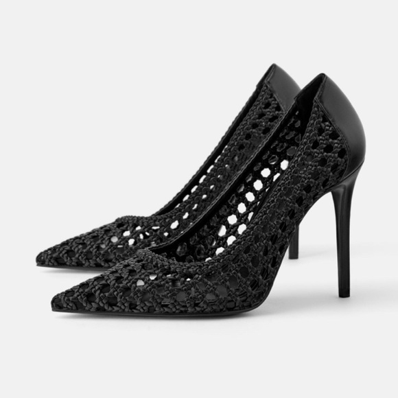 Zara Shoes - SALE 11/22 ONLY⚡️NWT Zara Black Braided Heels